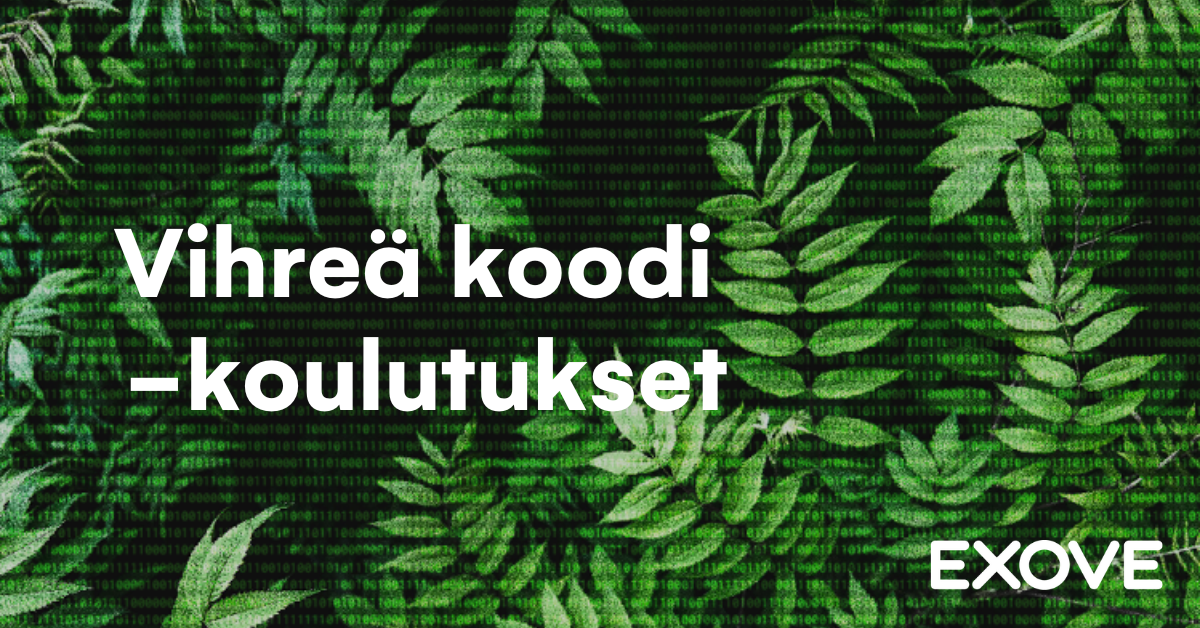 Vihreä koodi -koulutukset banneri