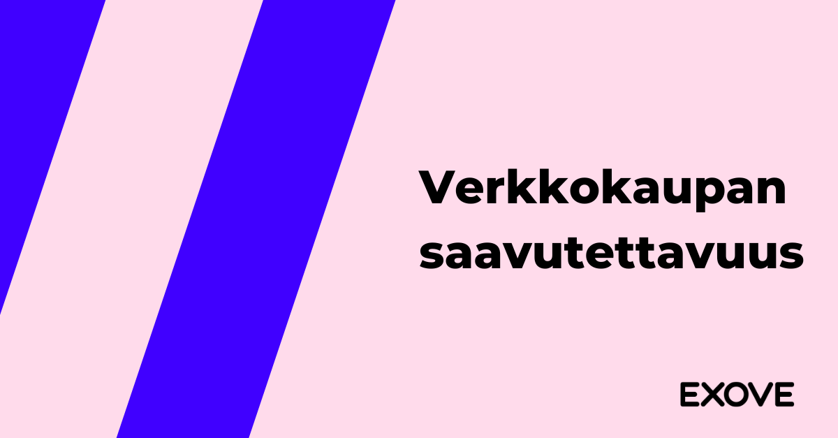 Verkkokaupan saavutettavuusoppaan banneri